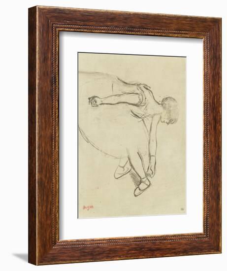 Danseuse en quatrième position-Edgar Degas-Framed Giclee Print