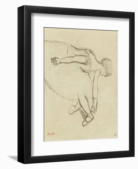 Danseuse en quatrième position-Edgar Degas-Framed Giclee Print