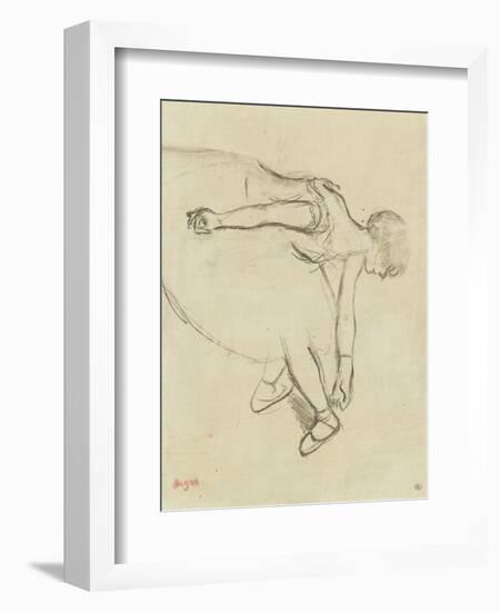 Danseuse en quatrième position-Edgar Degas-Framed Giclee Print