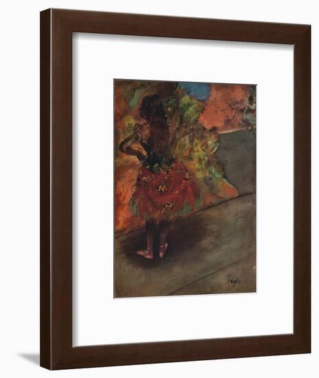 'Danseuse: Jupe Rouge', c1895-Edgar Degas-Framed Giclee Print