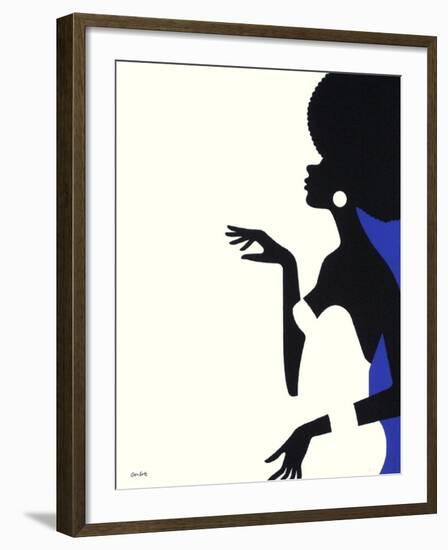 Danseuse Noire-Jean Coulot-Framed Serigraph