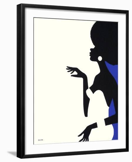 Danseuse Noire-Jean Coulot-Framed Serigraph