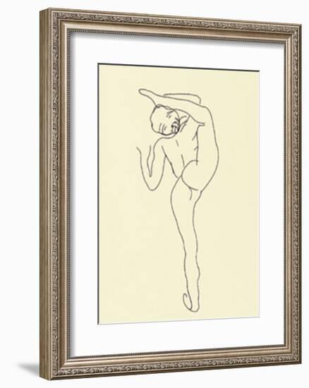 Danseuse Nue-Auguste Rodin-Framed Serigraph