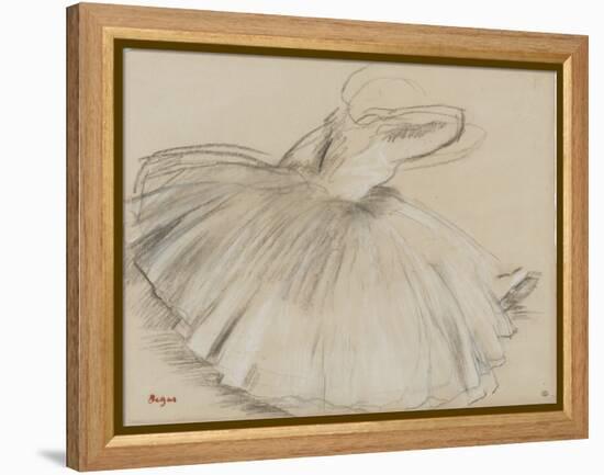 Danseuse penchée en avant-Edgar Degas-Framed Premier Image Canvas