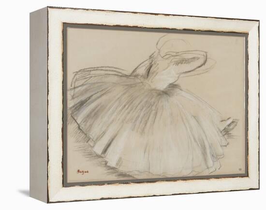 Danseuse penchée en avant-Edgar Degas-Framed Premier Image Canvas