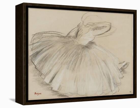Danseuse penchée en avant-Edgar Degas-Framed Premier Image Canvas