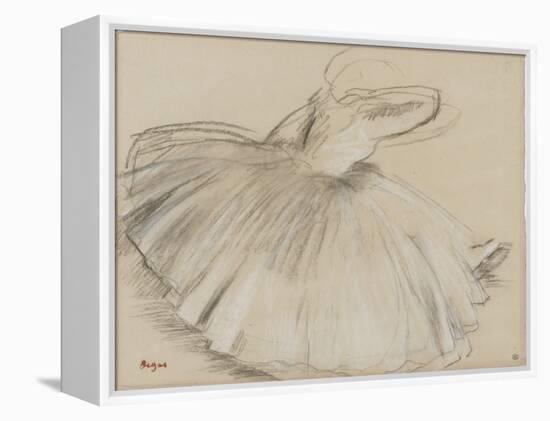 Danseuse penchée en avant-Edgar Degas-Framed Premier Image Canvas