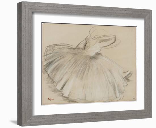 Danseuse penchée en avant-Edgar Degas-Framed Premium Giclee Print