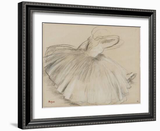 Danseuse penchée en avant-Edgar Degas-Framed Premium Giclee Print