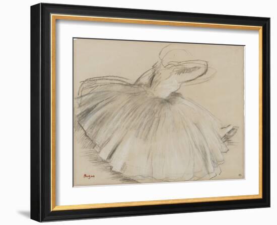 Danseuse penchée en avant-Edgar Degas-Framed Premium Giclee Print