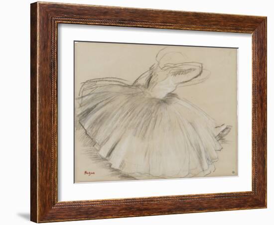 Danseuse penchée en avant-Edgar Degas-Framed Giclee Print