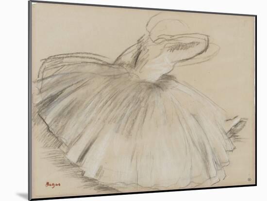 Danseuse penchée en avant-Edgar Degas-Mounted Giclee Print