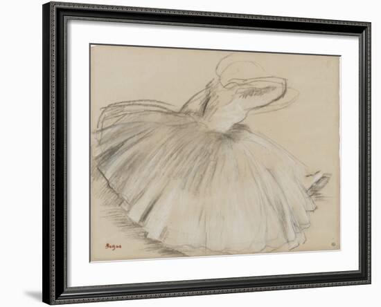 Danseuse penchée en avant-Edgar Degas-Framed Giclee Print