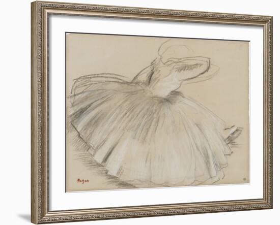 Danseuse penchée en avant-Edgar Degas-Framed Giclee Print