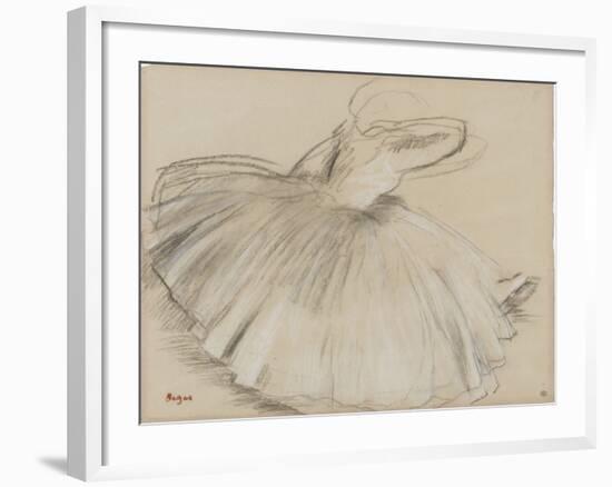 Danseuse penchée en avant-Edgar Degas-Framed Giclee Print