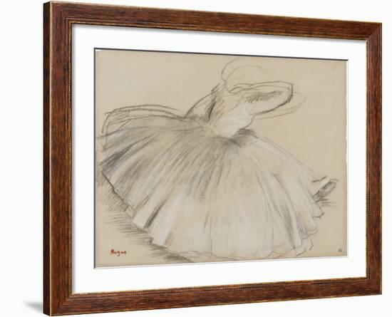 Danseuse penchée en avant-Edgar Degas-Framed Giclee Print