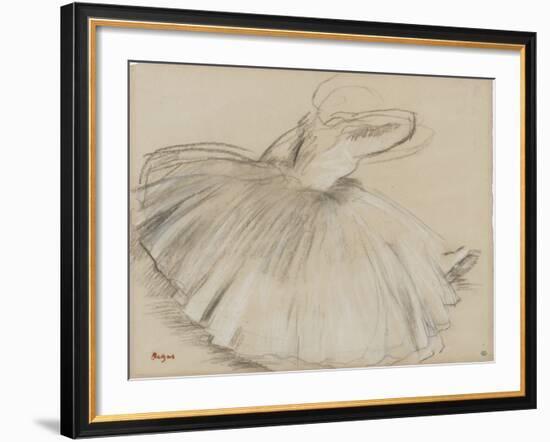 Danseuse penchée en avant-Edgar Degas-Framed Giclee Print