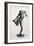 Danseuse regardant la plante de son pied droit; troisième étude-Edgar Degas-Framed Giclee Print