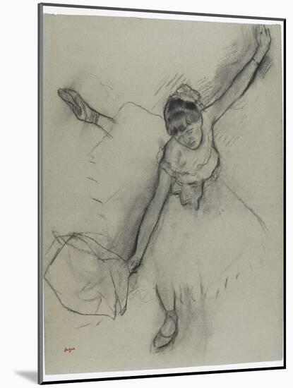 Danseuse saluant-Edgar Degas-Mounted Giclee Print