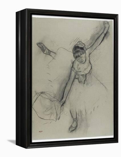 Danseuse saluant-Edgar Degas-Framed Premier Image Canvas