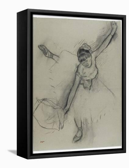 Danseuse saluant-Edgar Degas-Framed Premier Image Canvas
