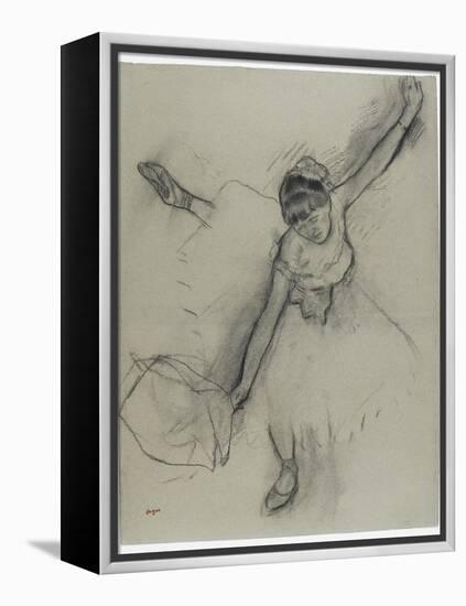 Danseuse saluant-Edgar Degas-Framed Premier Image Canvas