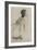 Danseuse, vue de profil sur la droite-Edgar Degas-Framed Giclee Print