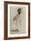 Danseuse, vue de profil sur la droite-Edgar Degas-Framed Giclee Print