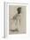 Danseuse, vue de profil sur la droite-Edgar Degas-Framed Giclee Print