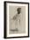 Danseuse, vue de profil sur la droite-Edgar Degas-Framed Giclee Print