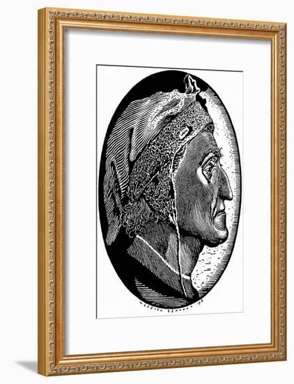 Dante Alighieri (1265-132), 1918-Sergei Vasilievich Chekhonin-Framed Giclee Print