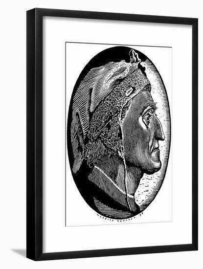 Dante Alighieri (1265-132), 1918-Sergei Vasilievich Chekhonin-Framed Giclee Print