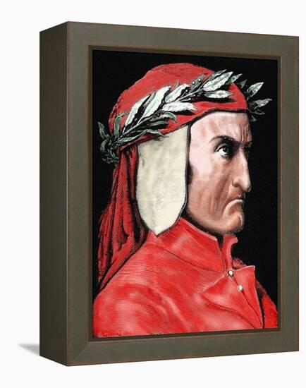 Dante Alighieri (1265-1321). Italian Poet by Pannemaker-Prisma Archivo-Framed Premier Image Canvas