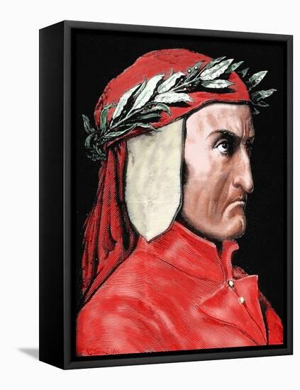 Dante Alighieri (1265-1321). Italian Poet by Pannemaker-Prisma Archivo-Framed Premier Image Canvas