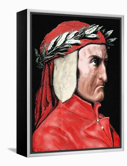 Dante Alighieri (1265-1321). Italian Poet by Pannemaker-Prisma Archivo-Framed Premier Image Canvas