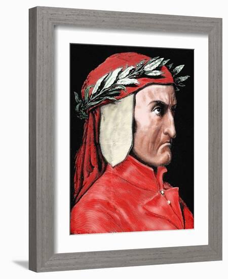 Dante Alighieri (1265-1321). Italian Poet by Pannemaker-Prisma Archivo-Framed Photographic Print