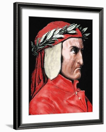 Dante Alighieri (1265-1321). Italian Poet by Pannemaker-Prisma Archivo-Framed Photographic Print