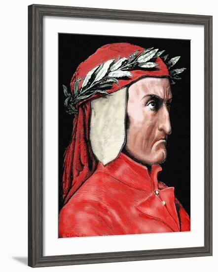 Dante Alighieri (1265-1321). Italian Poet by Pannemaker-Prisma Archivo-Framed Photographic Print