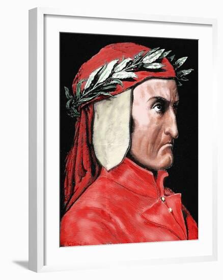 Dante Alighieri (1265-1321). Italian Poet by Pannemaker-Prisma Archivo-Framed Photographic Print