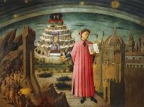 Dante and Beatrice Before the Eagle Of Justice-Dante Alighieri-Giclee Print