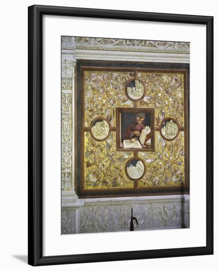 Dante Alighieri, Portrait from Illustrious People Cycle, 1499-1504-Luca Signorelli-Framed Giclee Print
