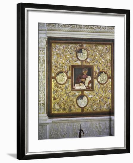 Dante Alighieri, Portrait from Illustrious People Cycle, 1499-1504-Luca Signorelli-Framed Giclee Print