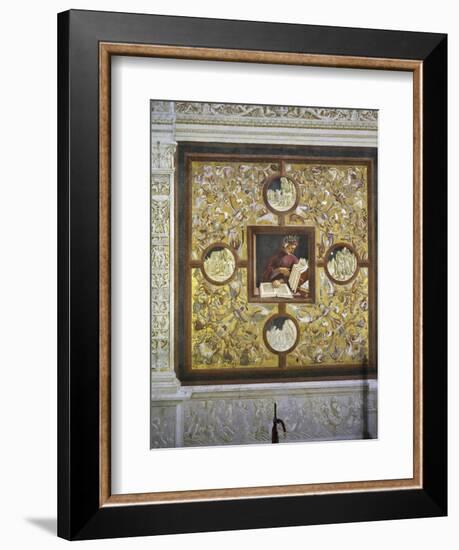 Dante Alighieri, Portrait from Illustrious People Cycle, 1499-1504-Luca Signorelli-Framed Giclee Print