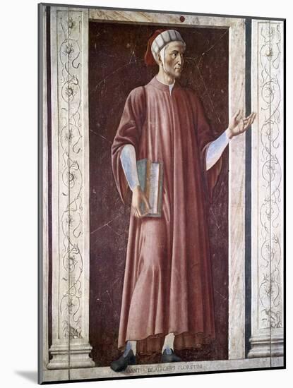 Dante Alighieri-Andrea Del Castagno-Mounted Giclee Print