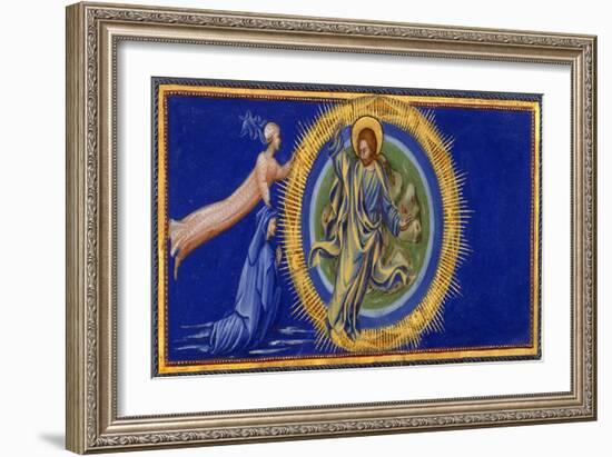 Dante and Beatrice Before Christ the Redeemer-Dante Alighieri-Framed Giclee Print