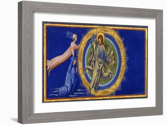 Dante and Beatrice Before Christ the Redeemer-Dante Alighieri-Framed Giclee Print