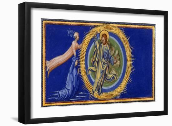 Dante and Beatrice Before Christ the Redeemer-Dante Alighieri-Framed Giclee Print