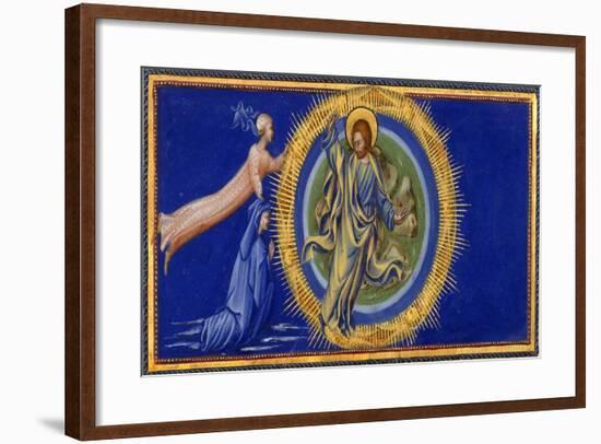 Dante and Beatrice Before Christ the Redeemer-Dante Alighieri-Framed Giclee Print