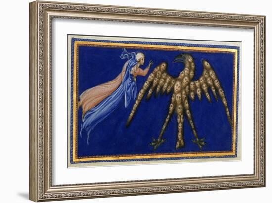 Dante and Beatrice Before the Eagle Of Justice-Dante Alighieri-Framed Giclee Print