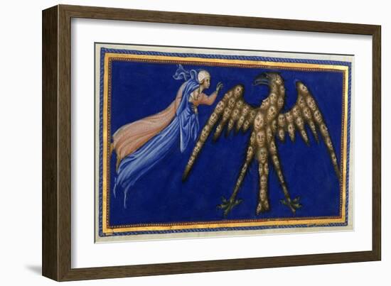 Dante and Beatrice Before the Eagle Of Justice-Dante Alighieri-Framed Giclee Print